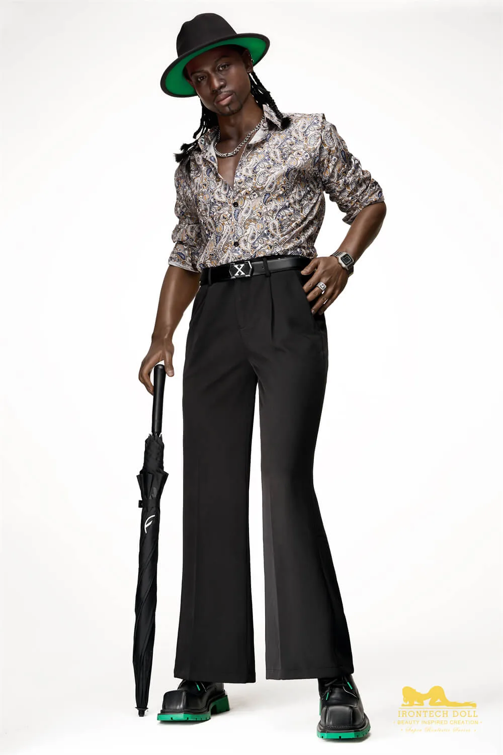 James M8 176cm, Irontech Doll, Male Sex Doll, Silicone, A Very Attractive Black Man view 5