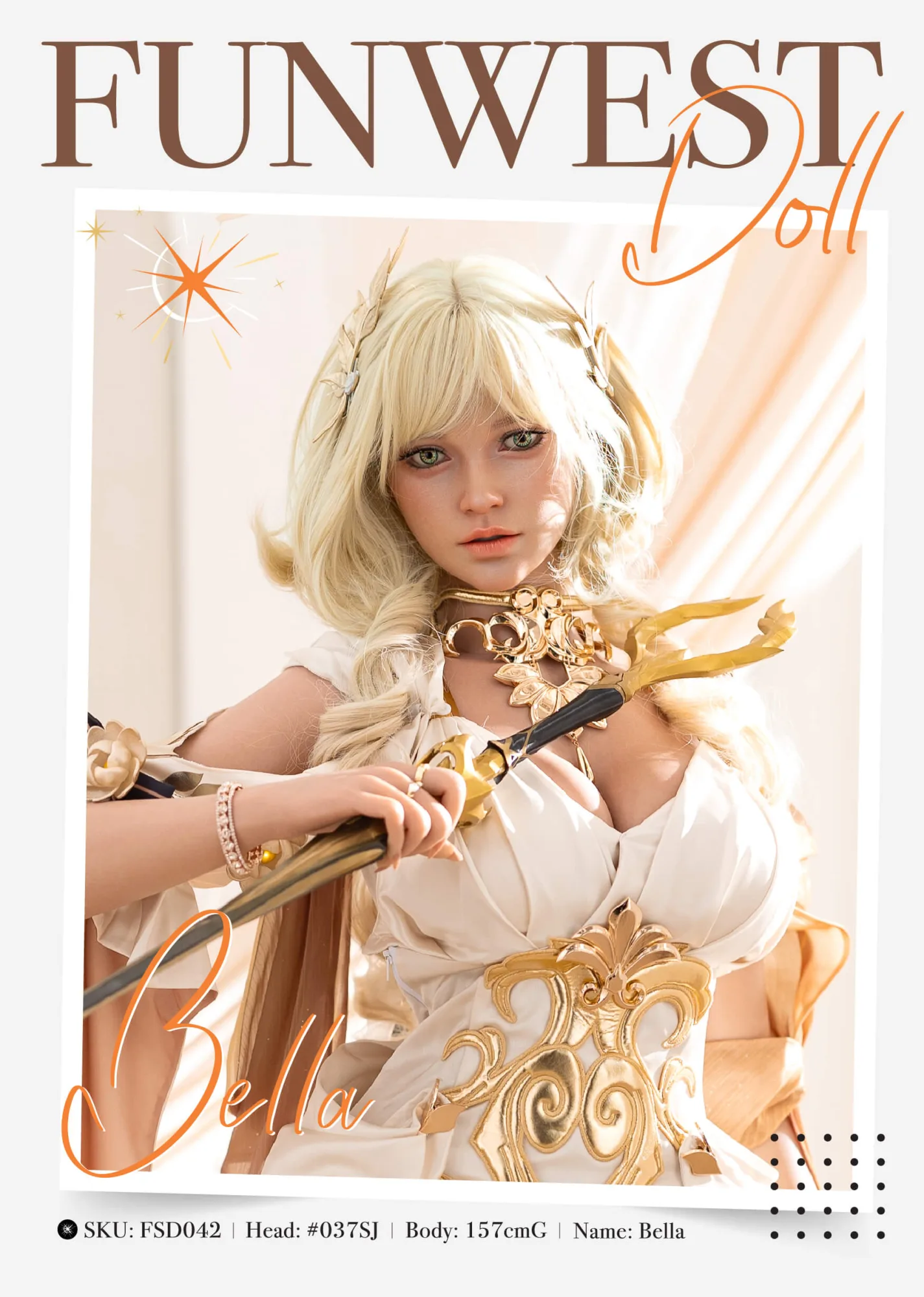 Bella #037SJ 157cm, G-Cup, FunWestDoll, Silicone view 2