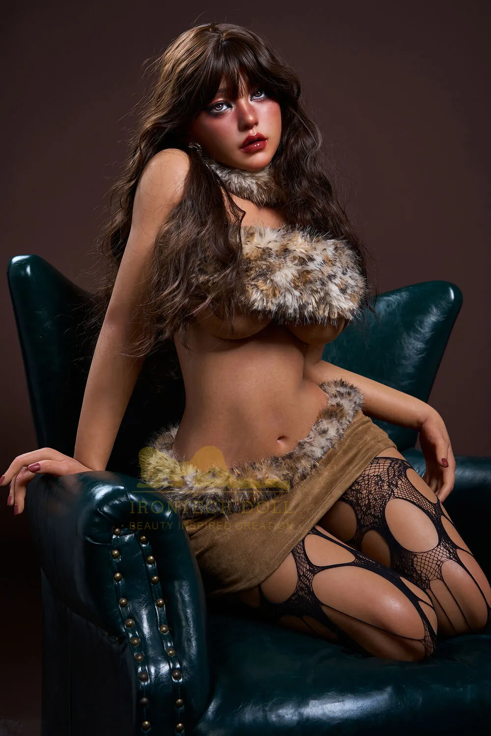 Eileen S40 164cm, D-Cup, Irontech Doll, Silicone, ROS, Dark Tanned view 3