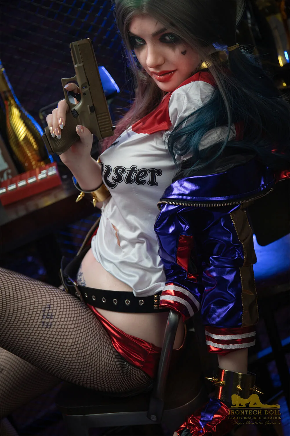 Ivy S27 166cm Minus, B-Cup, Irontech Doll, Silicone, Harley Quinn view 7