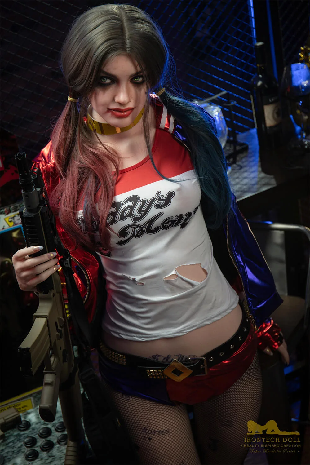 Ivy S27 166cm Minus, B-Cup, Irontech Doll, Silicone, Harley Quinn view 3