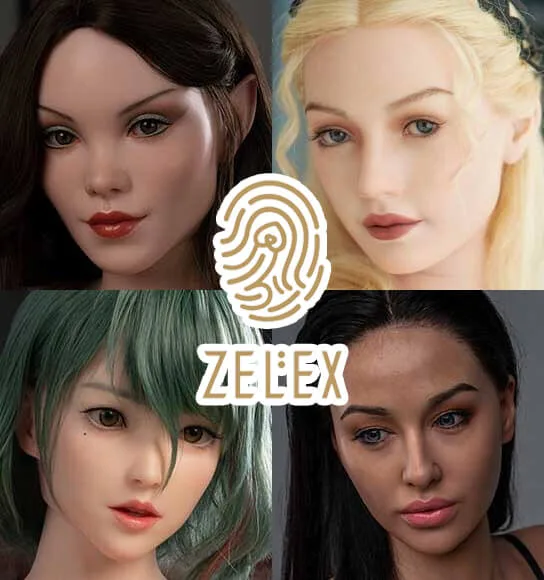 Detachable silicone head for sex doll, Zelex