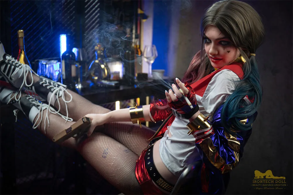 Ivy S27 166cm Minus, B-Cup, Irontech Doll, Silicone, Harley Quinn view 5