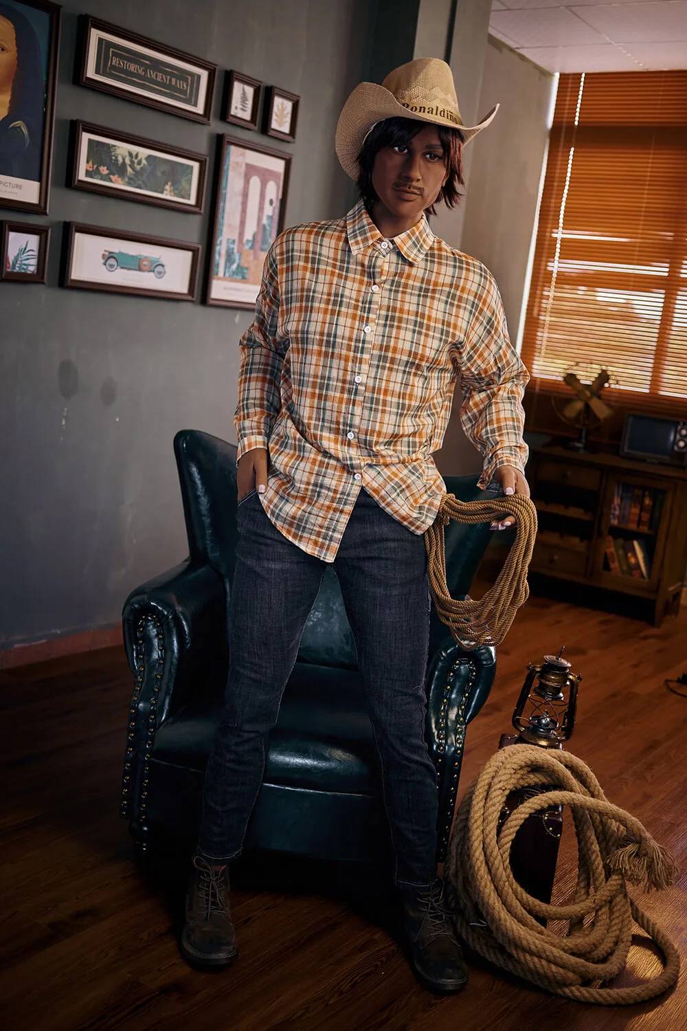Charles 175cm, Irontech Doll, Male Sex Doll, Cowboy Cowboy view 3