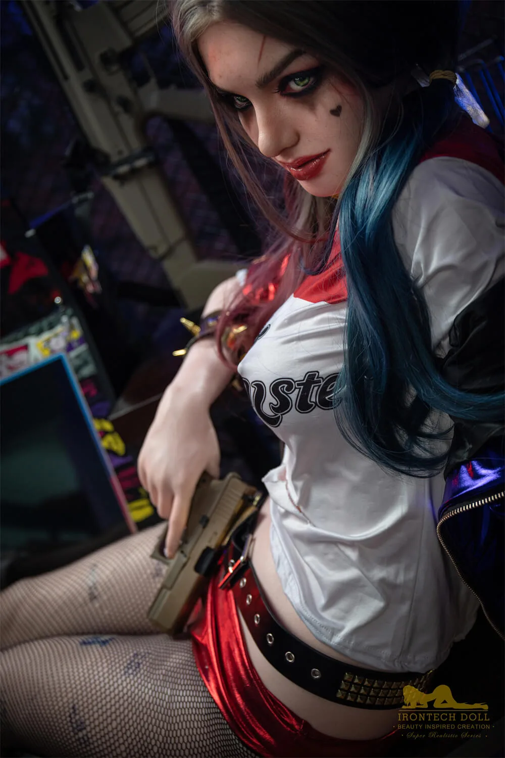 Ivy S27 166cm Minus, B-Cup, Irontech Doll, Silicone, Harley Quinn view 8
