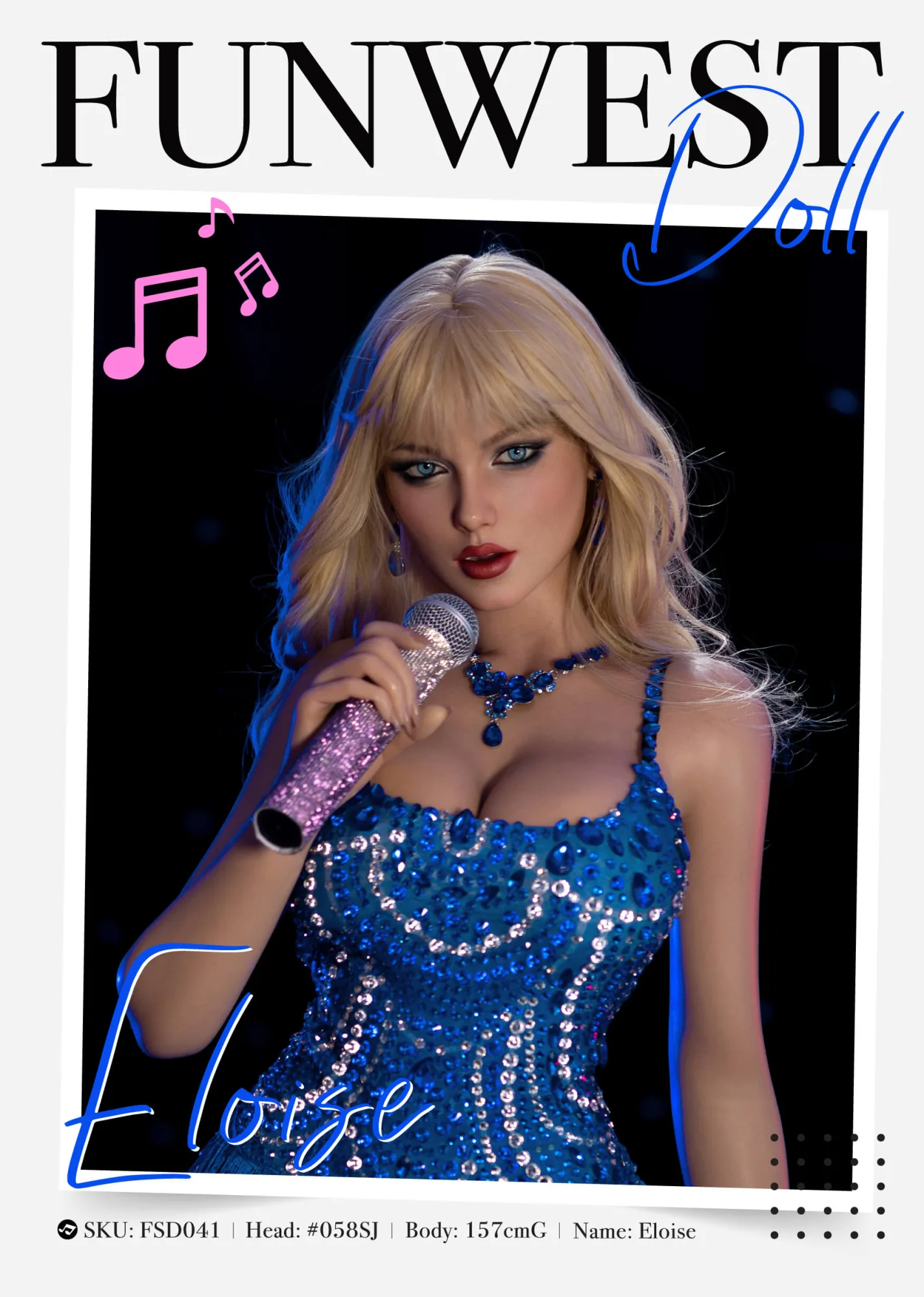 Eloise #058SJ 157cm, G-Cup, FunWestDoll, Silicone, ROS view 2